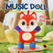 Wholesale Popular Light Baby Sleeping Doll Sensory Music Animal Stuffed Plush Toy