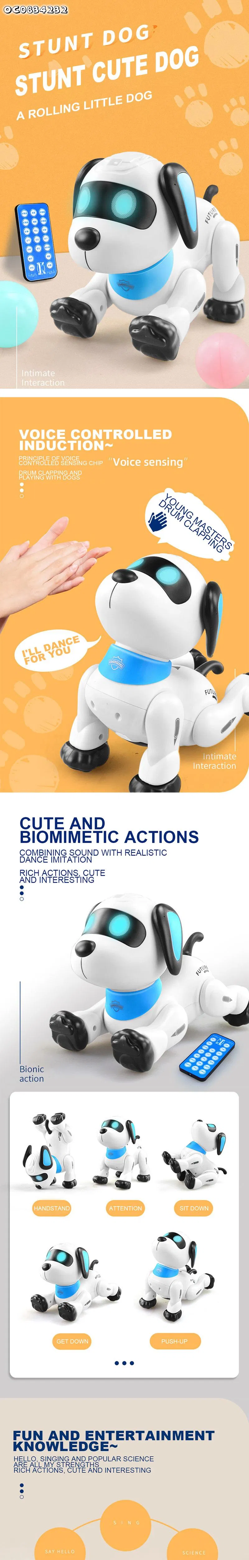 Wholesale 2025 New Kids Educational RC Intelligent Robot Smart Remote Control Dog Toy