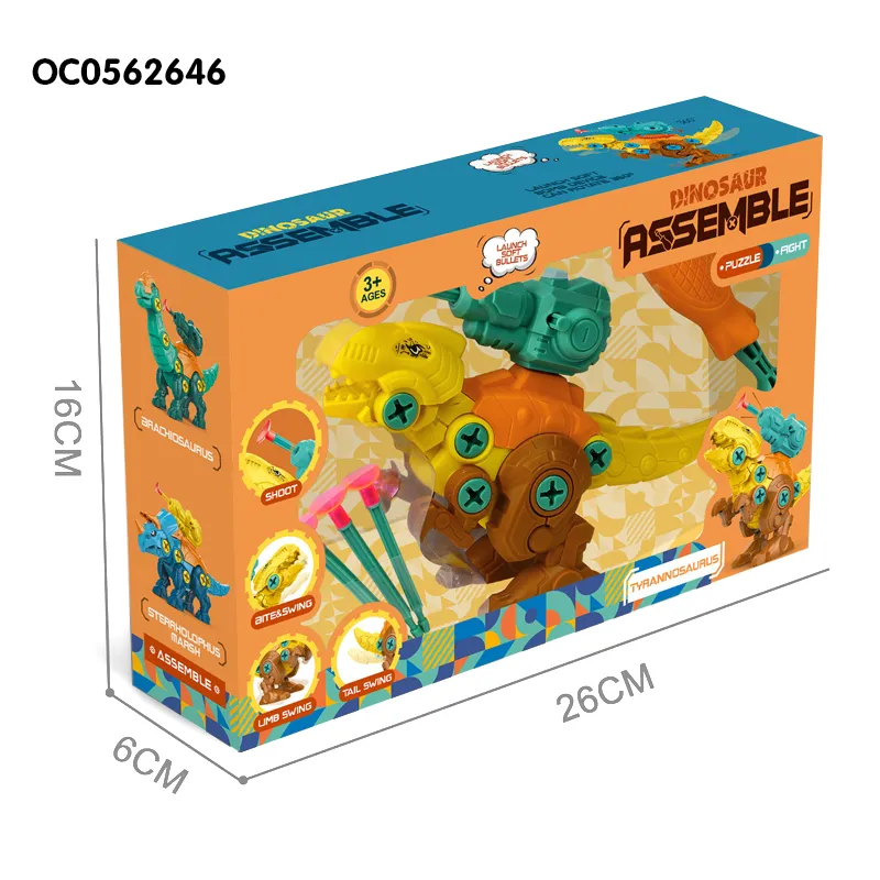 Stem Toys Educational Plastic Product Assembly Take Apart Dinosaur Toy