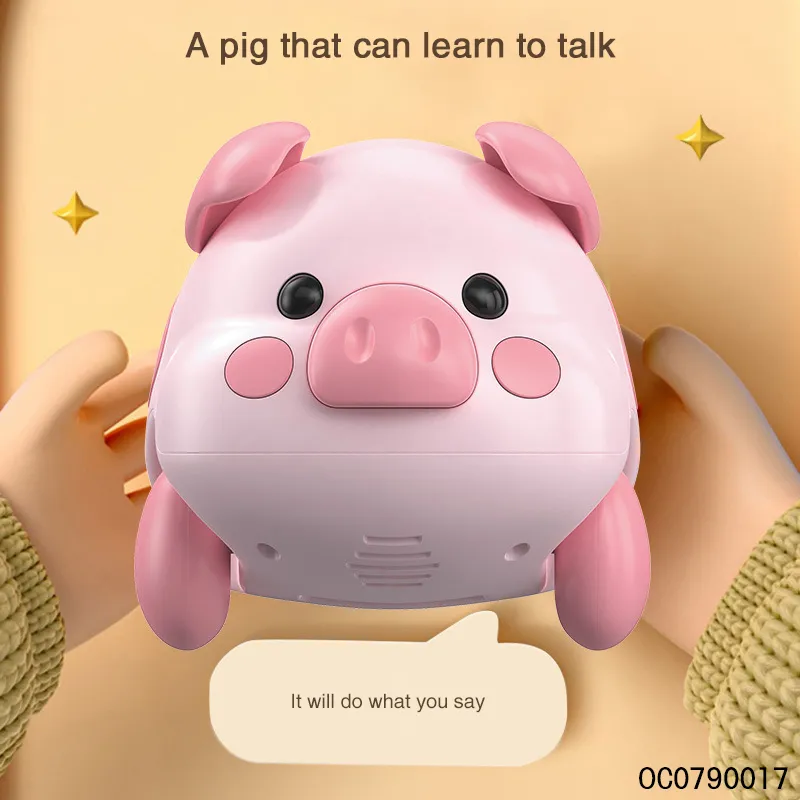 Wholesale Plastic Kids Remote Control Cartoon Cute Plastic Pig Baby Toys
