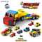 Wholesale Educational Montessori 6in1 Truck Mini Cartoon Plastic Building Block Car Toy for Kids