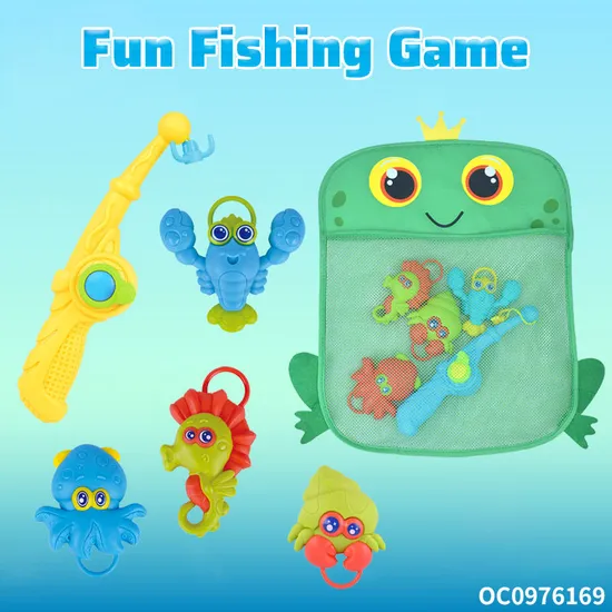 Wholesale Montessori Funny Plastic Fish Bath Fishing Educational Baby Water Game Toys for Kids
