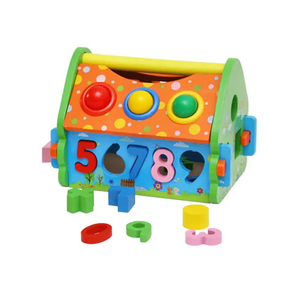 Wholesale Montessori Educational Wooden DIY Building Block Toy