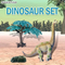 Jurassic Realistic Dinosaur PVC Toy Customization Fiqure Manufacturers Long Neck Small Dinosaur 3D Model Kit Toy for Wholesale