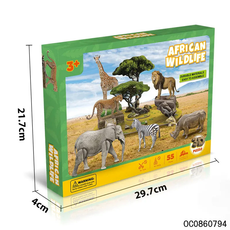 Wholesale Montessori Educational Popular Wild Animals Sets Toy