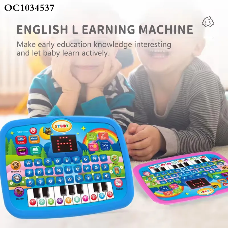 Wholesale Montessori Kids Laptop Education Musical Sound Learning Machine Keyboard Toy