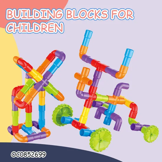 Wholesale Educational Montessori 190PCS Creative Plastic Model Building Blocks Toys