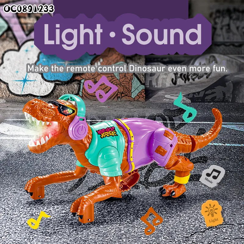 Children RC Promotional Walking Dinosaur Gift and Toy for Trending Products 2025 New Arrivals Kids Toys with Mist Spray Action