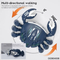Wholesale Light up Toys LED Flashing Infant Musical Crawling Crab Electric Baby Battery Operated Toys