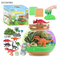 Dinosaur Theme Micro Landscape Eco Bottle Moon Sand DIY Craft Kits Sand Painting Toy for Kids with Accessory