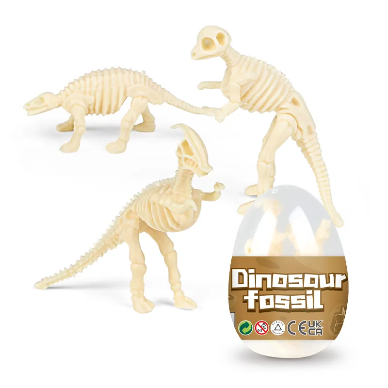 12PCS Kids Educational Toys Learning Children Digging up Dinosaur Eggs Fossil Dinosaur Skeleton Model Toy