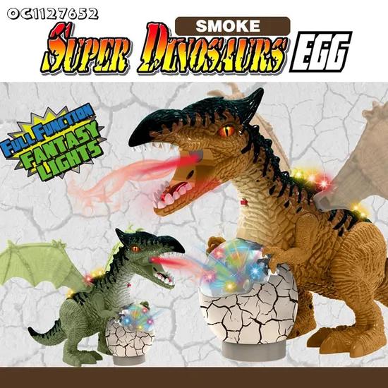 LED Lighted up Electrical Classic Plastic Dinosaur Toy Dinosaurs Model Jurassic with Wings Toy