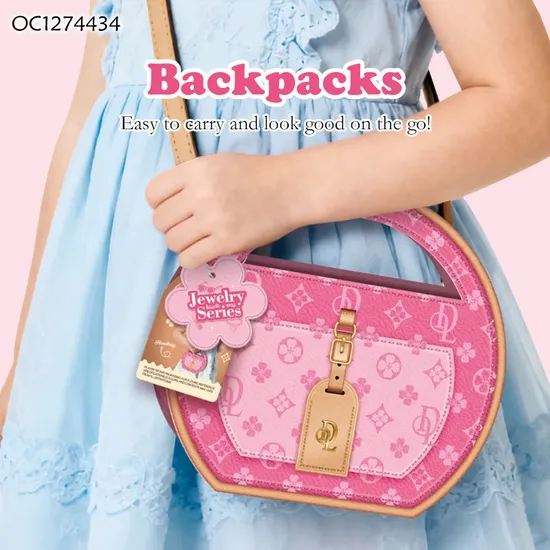 Wholesale Role Play Portable Cosmetic Makeup Children Beauty Girls Cute Backpack Make up Educational Toy