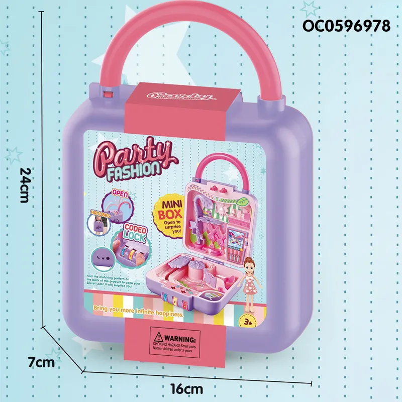 Wholesale Beauty Child Pretend Makeup Cosmetic Foldable Make up Baby Toy