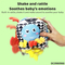 Coqnitive Enlightenment Montessori Toys New Baby Developmental Soft Clothes Sensory Rattle Ball Toys with Sound for Babies