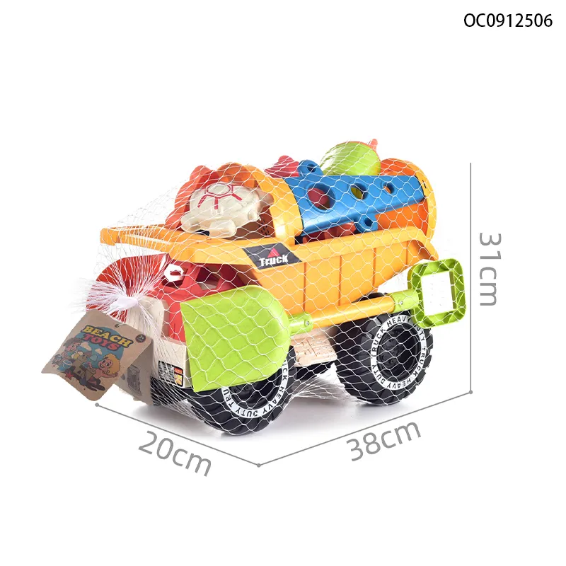 Wholesale Summer Sea Animals Silicone Construction Sand Truck Beach Plastic Outdoor Toys for Children