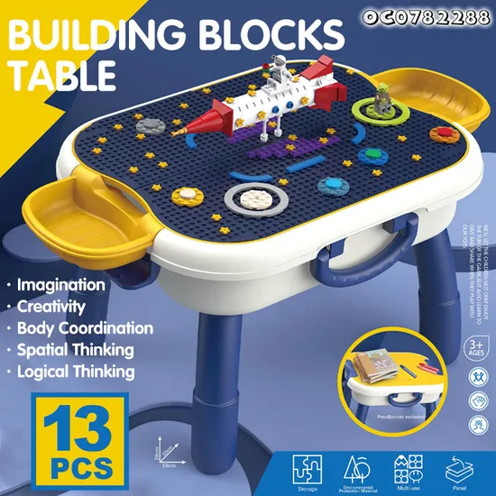 Wholesale New Montessori Educational Multifunctional Summer Sand and Water Kids Building Blocks Play Table Toy