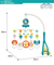 Sensory Baby Bed Crib Musical Mobile with Hanging Rattle Toy