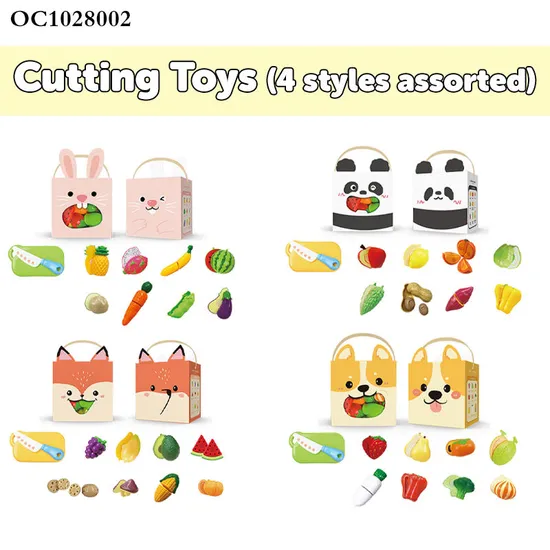 Wholesale Kitchen Pretend Food Cook Funny Plastic Cutting Vegetable and Fruit Cognitive Educational Learning Toys