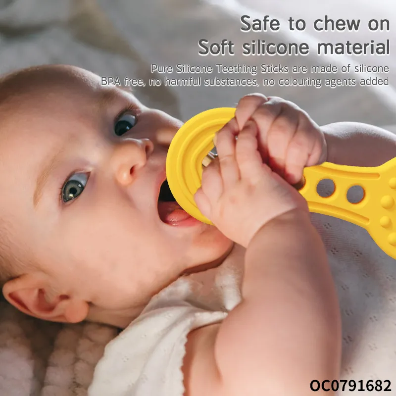 Wholesale Educational Montessori Baby Silicone Sensory Teethers Toy for Newborn Baby