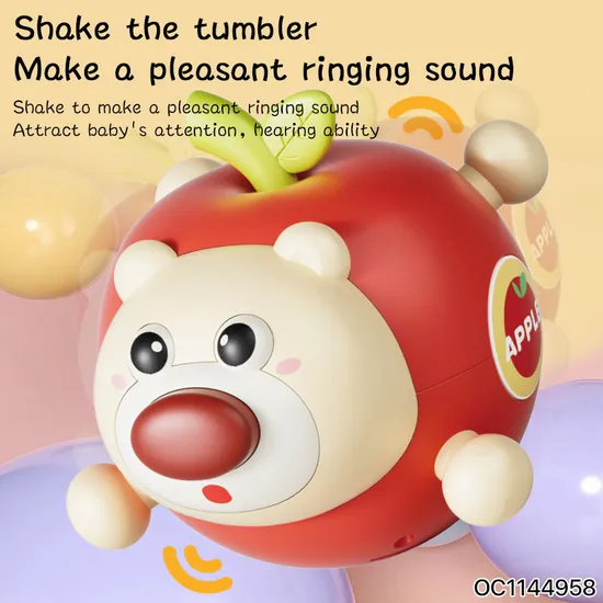 Wholesale Montessori Baby Toyplastic Cartoon Music Animal Sensory Baby Rattles Teether Toy