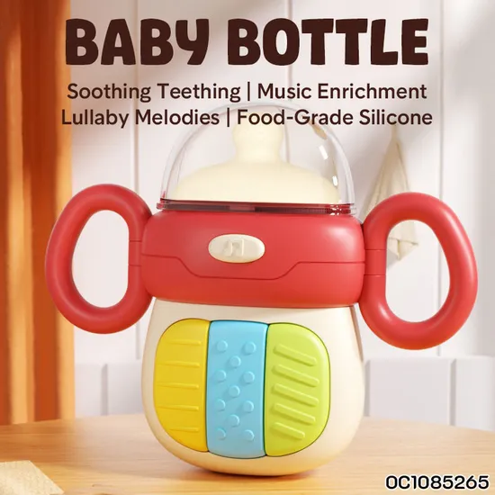 Wholesale Lovely Music Baby Sensory Silicon Rattle and Teether Baby Toys
