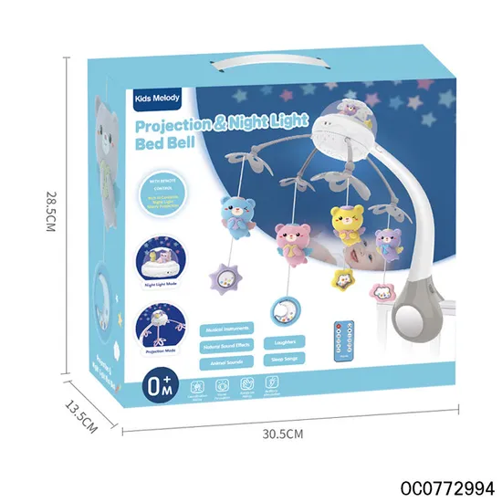 Baby Rattles Crib Mobiles Toy Musical Bed Bell New Born Baby Toys