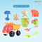 Wholesale Plastic Sand Tool Play Set Summer Sand Beach Toys with Animals