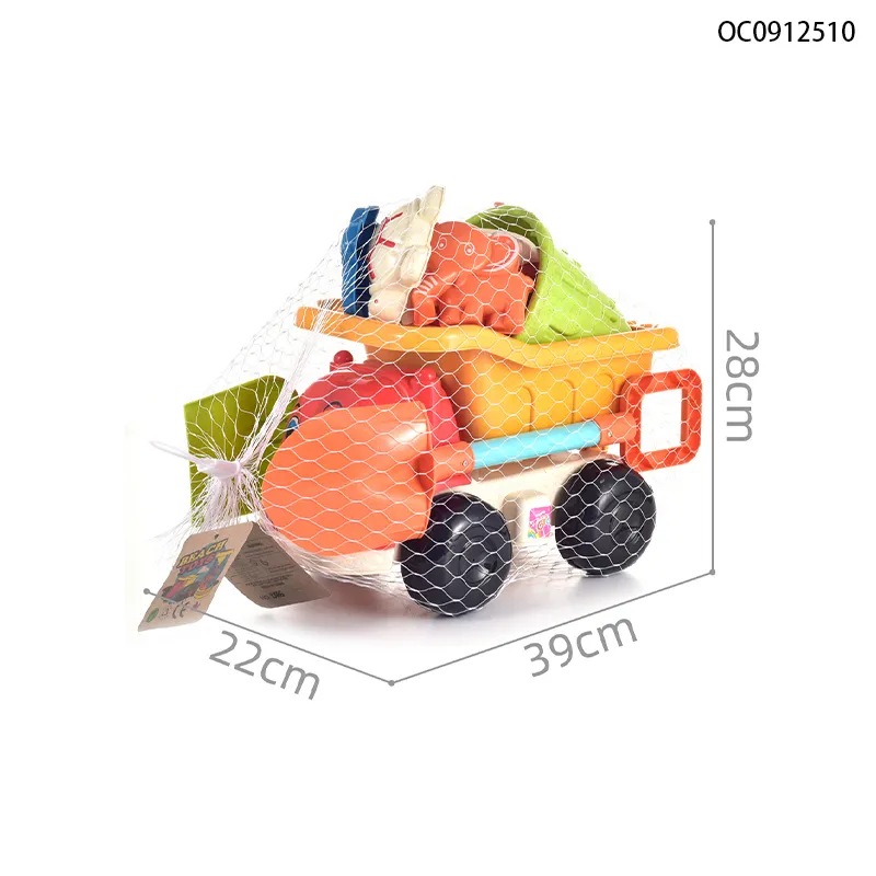 Wholesale Plastic Sand Tool Play Set Summer Sand Beach Toys with Animals