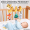 Soft Giraffe Spiral Crib Hanging Toy with Rattle Baby Development Toys Custom Plush Animals Cognition Toys for 6 Month Baby