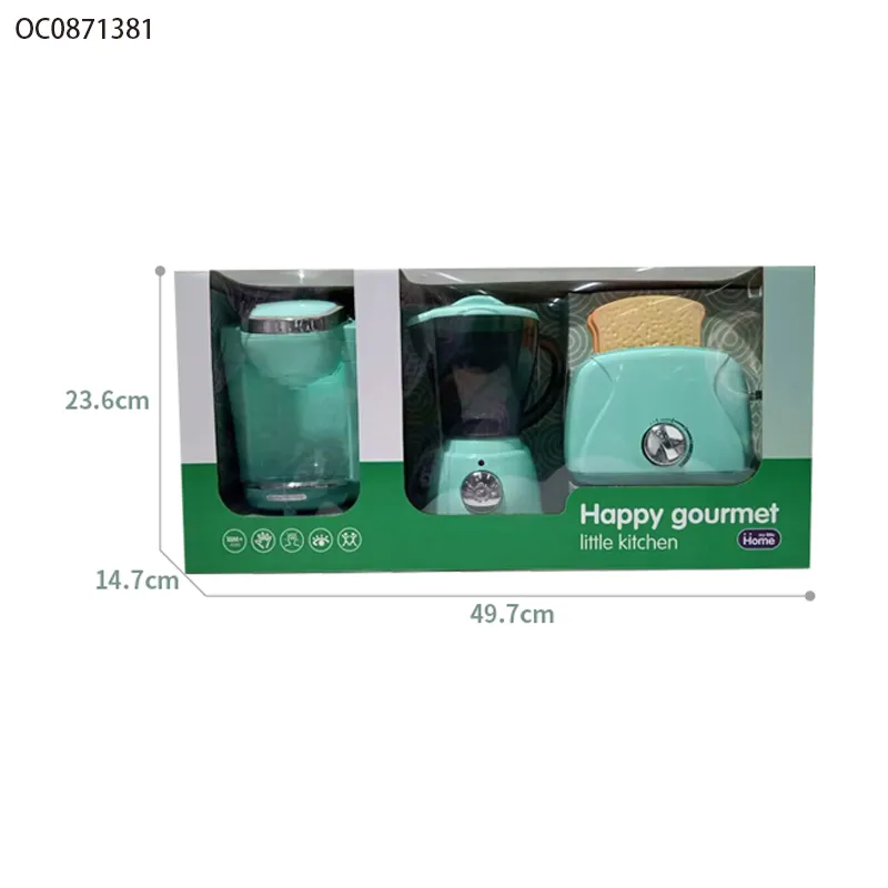Wholesale Funny Juice Maker Coffee Bread Machine Children's Plastic Appliance Mini Kitchen Tool Pretend Play Toys