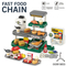 Wholesale Funny Pretend Play Children's Plastic Mini Kitchen Fast Food Shop Toys