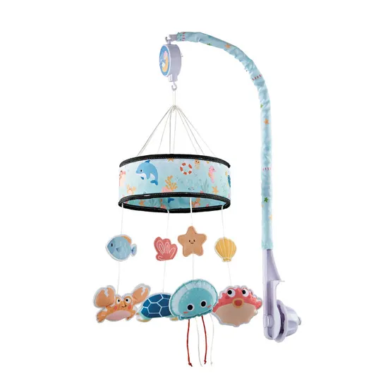 New Arrivals Custom Soft Bebe Musical Felt Stars Hanging Toys Baby Bracket Mobile Crib Rotate Bed Bell Toy Holder White Rattle Toy
