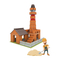 Wholesale Montessori Educational Handmade Kids Materials Plastic House Model Building Blocks Toy