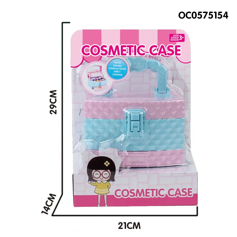 Wholesale Fashionable Portable Kids Children Custom Cosmetic Box Makeup Sets for Girls