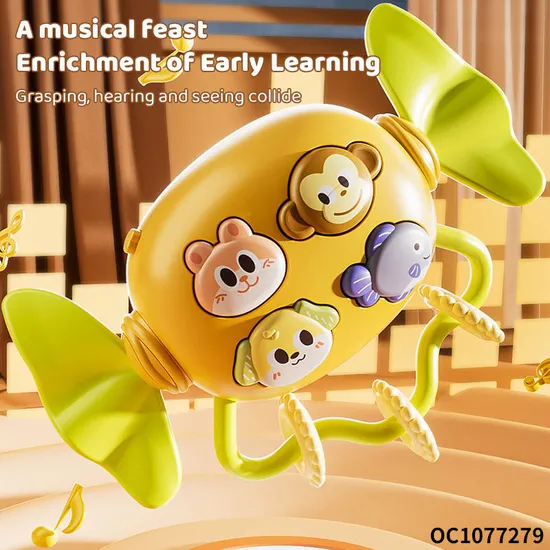 Candy-Shaped Animal Musical Instrument Sets 18 Months Soothing Baby Educational Toy Plastic Rattles Games Toy for Cognitive