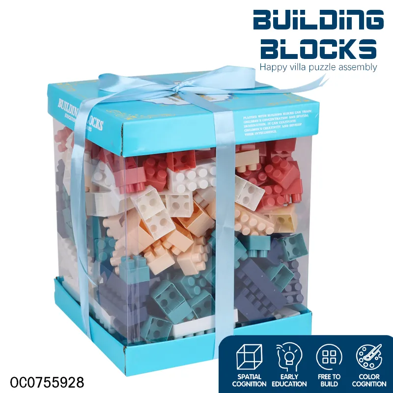 Wholesale Educational 400PCS Gift DIY Model Montessori Plastic Building Block Toy for Children