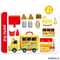 Wholesale Funny Pretend Play Set Fast Food Set Hamburger Children's Educational Plastic Mini Kitchen Toy