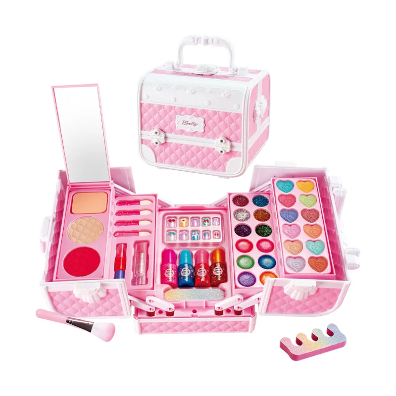 Shadow Nail Gel Polish Kit Girls Beauty Fashion Portable Make up Makeup Box Toy for Wholesale