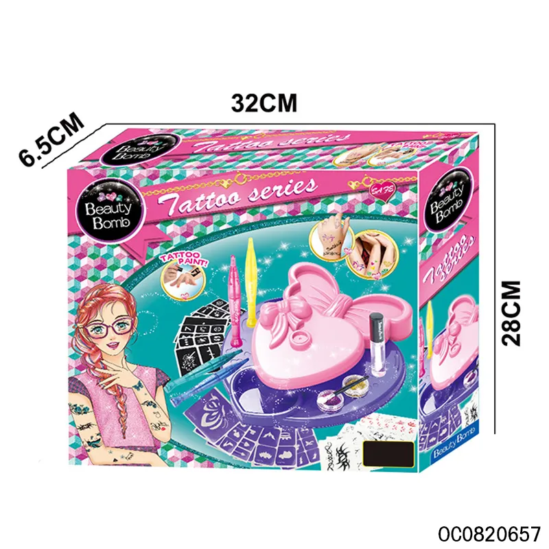 Wholesale Stickers Children Kids Children Makeup Set Beauty Fashion Toys for Girls