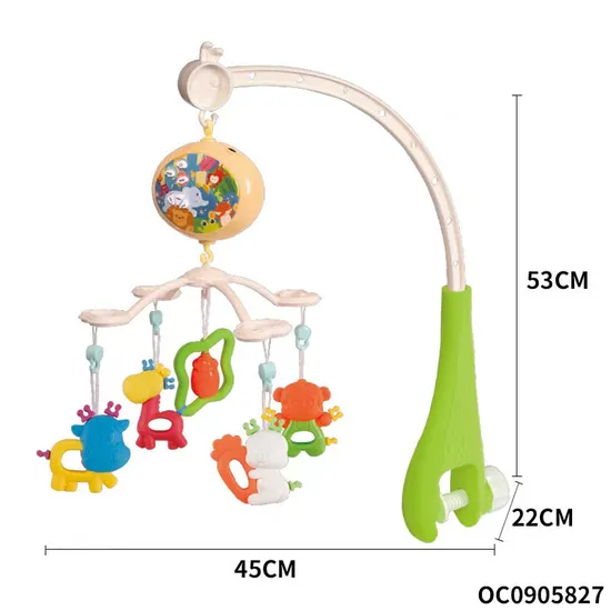 Wholesale Rattles Teether Plastic Baby Toy with Music and Lights