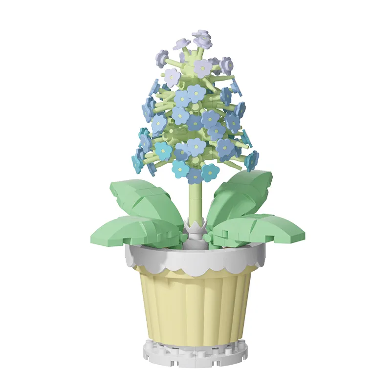 Wholesale Montessori Educational 202PCS Plastic Flower Popular DIY Handmade Building Block Sets Toy