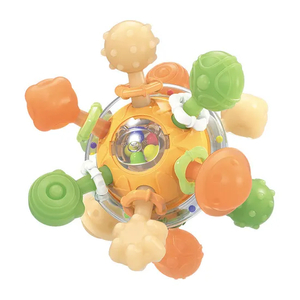 Wholesale Montessori Silicone Baby Teether Rattle Montessori Sensory Toys