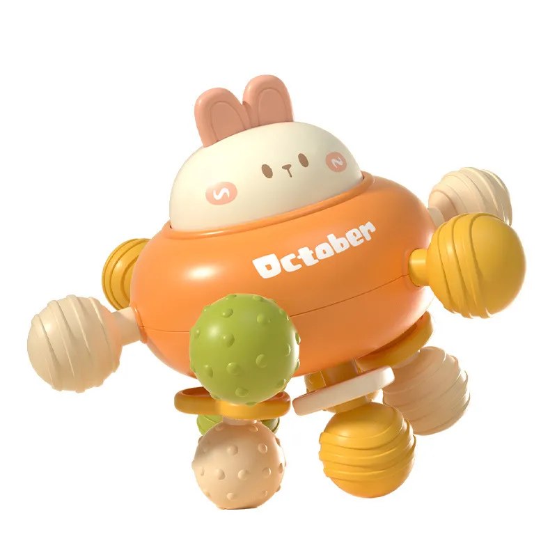Montessori Sensory Montessori Rattle Silicone Rubber Wholesale Plastic Baby Toys