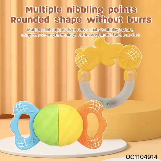 Wholesale Montessori Educational Cognitive Products Silicone Silicone Baby Teether Toys