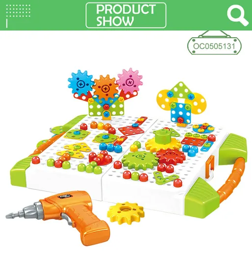 Wholesale Educational Montessori Plastic Popular DIY Creative Block Building Toy