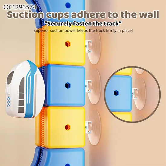 Wholesale 2026 New Design Magnetic Train Set DIY Montessori Magnetic Educational Track Block Car Toy for Kid