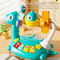 Wholesale Cartoon Dinosaur Design Music Baby Plastic Animal Sound Electronic Small Piano Education Rainbow Keyboard Toy