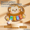 Wholesale Montessori Cute Cartoon Animal Monkey Baby Soothing Toys Set Electric Educational Musical Piano Keyboard for Wholesale