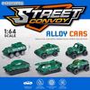 Wholesale 1: 64 Scale Diecast Construction Models Freewheel Cars Green Metal Vehicle Toy for Hot Selling